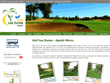 Tablet Screenshot of golflesdunesagadir.com